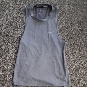 Nike Womens Gray Dri-FIT Tank Top